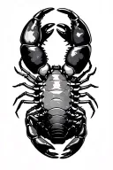 crab and scorpion intertwined tattoo design idea