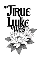 "Jrue Luke Wes" "Jrue Luke Wes" lotus flowers Mandela style line work light dainty dangling jewelry linework tattoo design idea