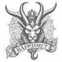 baphomet tattoo design idea