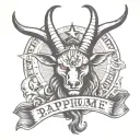 baphomet tattoo design idea
