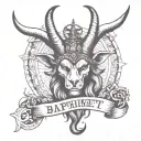baphomet tattoo design idea
