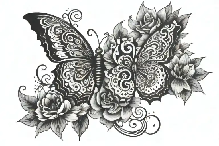combination of the word Nidhi and Mohit  tattoo design idea