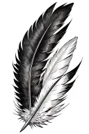 Eagle Feather tattoo design idea