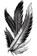 Eagle Feather tattoo design idea