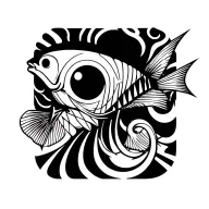 fishing hook tattoo design idea