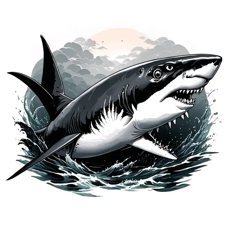 shark tatoo tattoo design idea
