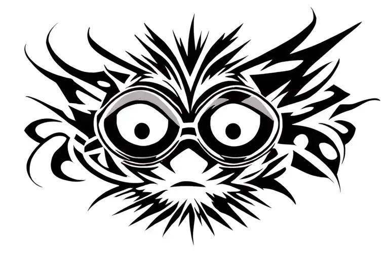 ga masked minion tattoo design idea