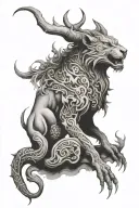 humble beast tattoo design idea