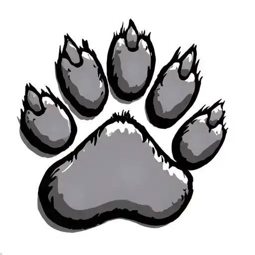 femdom puppy slave paw print property of TANRÇA TUBA tattoo design idea