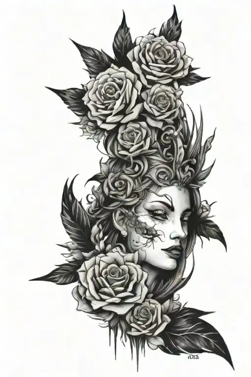 generate a picture of ataraxia with “a state of freedom from emotional disturbance” under it on the right inner forearm  tattoo design idea