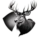 Scottish Stag tattoo design idea