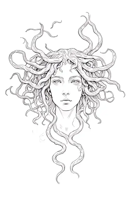 medusa greek mythology tattoo design idea
