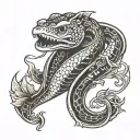 eel tattoo design idea
