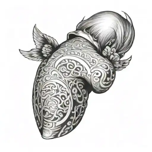 bdsm spanking tattoo design idea