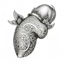 bdsm spanking tattoo design idea