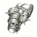 bdsm spanking tattoo design idea