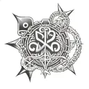Bdsm slave symbols representing tattoo design idea