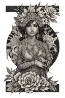Oshun tattoo design idea
