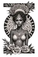 Oshun tattoo design idea