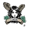 luck tattoo design idea