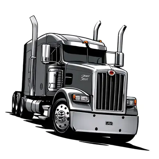 Peterbilt tattoo design idea