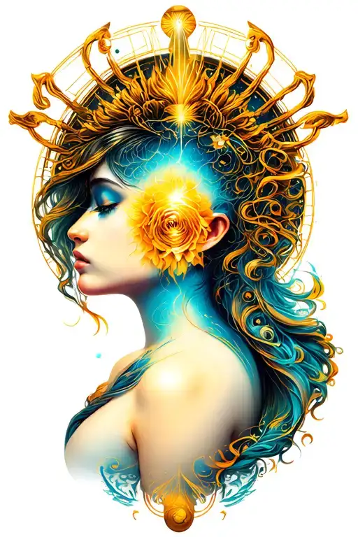 gemini zodiac sign tattoo design idea