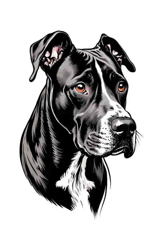 Great Dane tattoo design idea