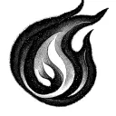 Flame symbolizing warmth tattoo design idea