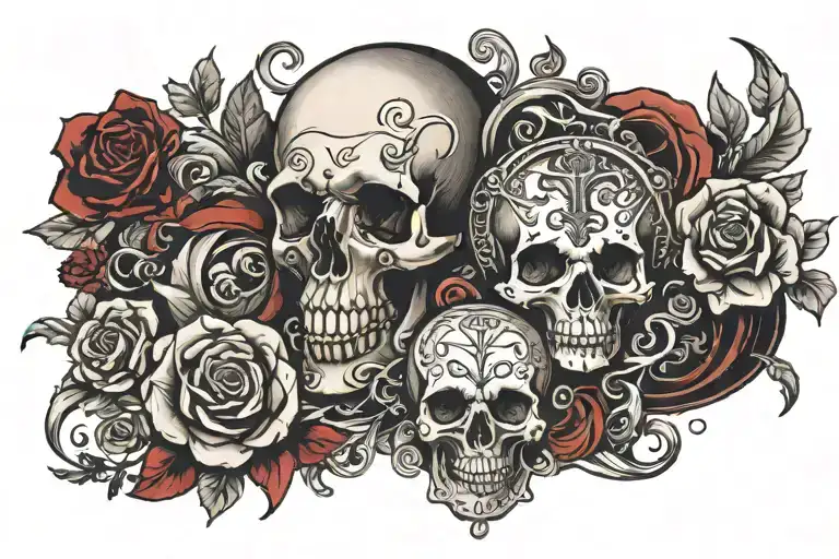 V • XVII • MCMLX       IV • XIII • MCMLXXI      VI • XIII • MMXII tattoo design idea