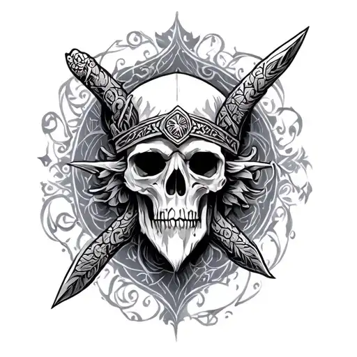 Anglo Saxon tattoo design idea