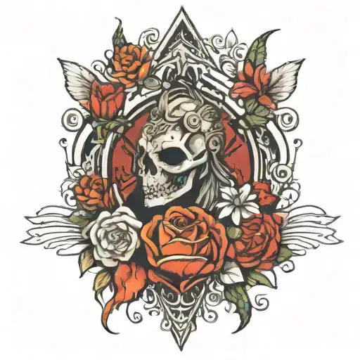 I'll hit you when you're down on one knee I'll give you my heart when I'm six foot deep tattoo design idea