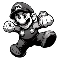 Mario Bros tattoo design idea