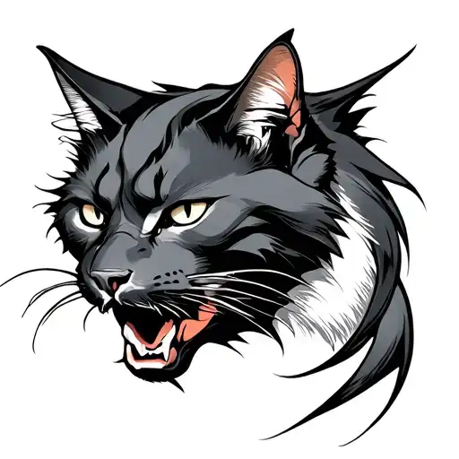Hellcat tattoo design idea