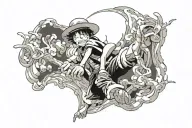 Monkey D Luffy tattoo design idea