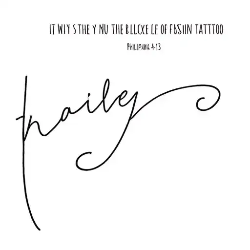 Philippians 4:13 tattoo design idea