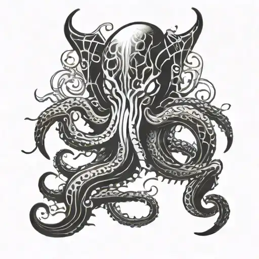 cthulu tattoo design idea