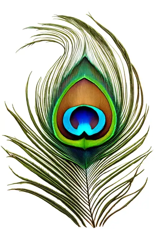 peacock feather,thirshul,louts and seven chakra symbol tattoo design idea