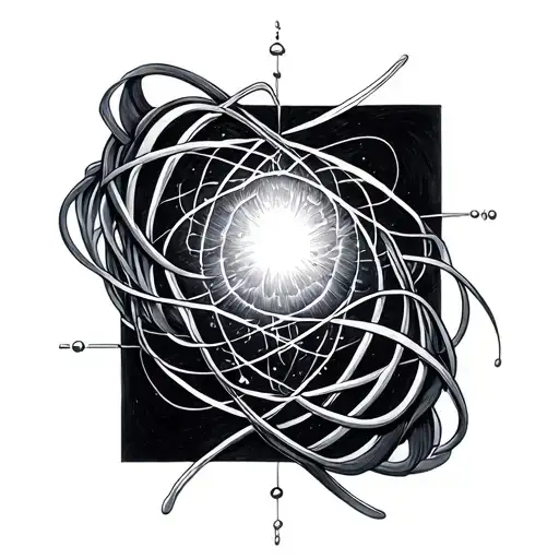 Quantum Entanglement tattoo design idea