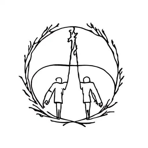 Children kill in Afghanistan war memorials intertwined tattoo design idea