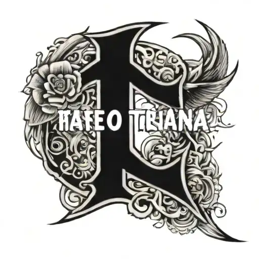 text written tattoo design idea