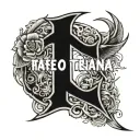 text written tattoo design idea