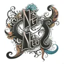 text written tattoo design idea