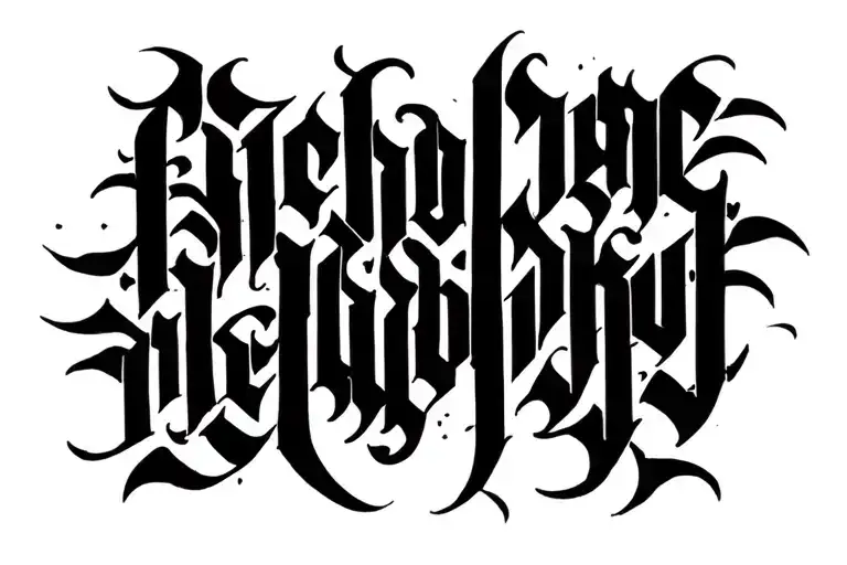 romans 14:8 proverb written in calligraphy tattoo design idea