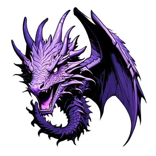 Dragon fourth wing book violet tattoo design featuring tattoo design idea