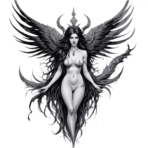 Nemesis Goddess tattoo design idea