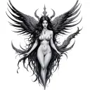 Nemesis Goddess tattoo design idea