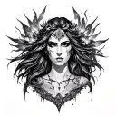 Nemesis Goddess tattoo design idea