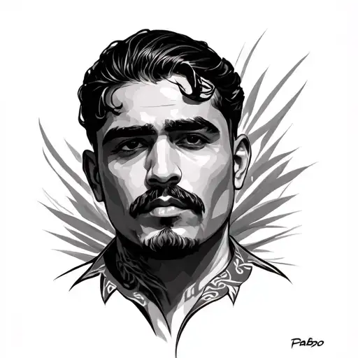 pabo escobar tattoo design idea
