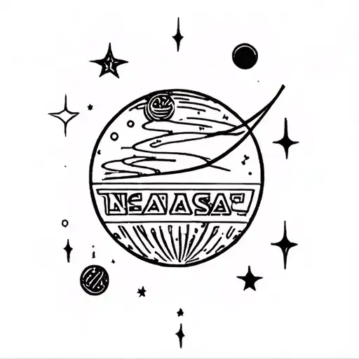 nasa tattoo design idea