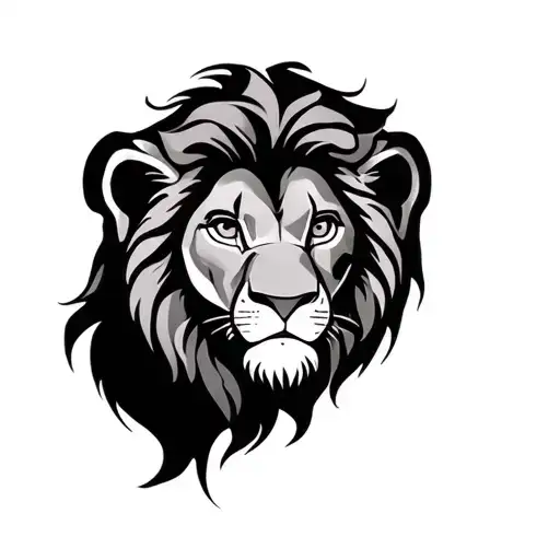 simba lion king tattoo design idea